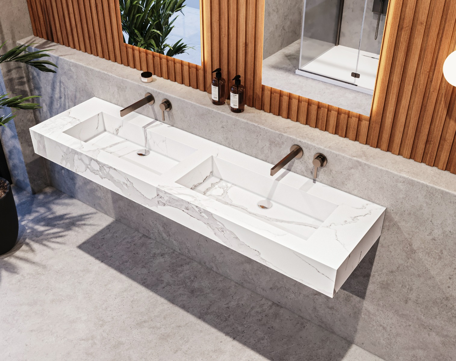Statuario_Double_Sink