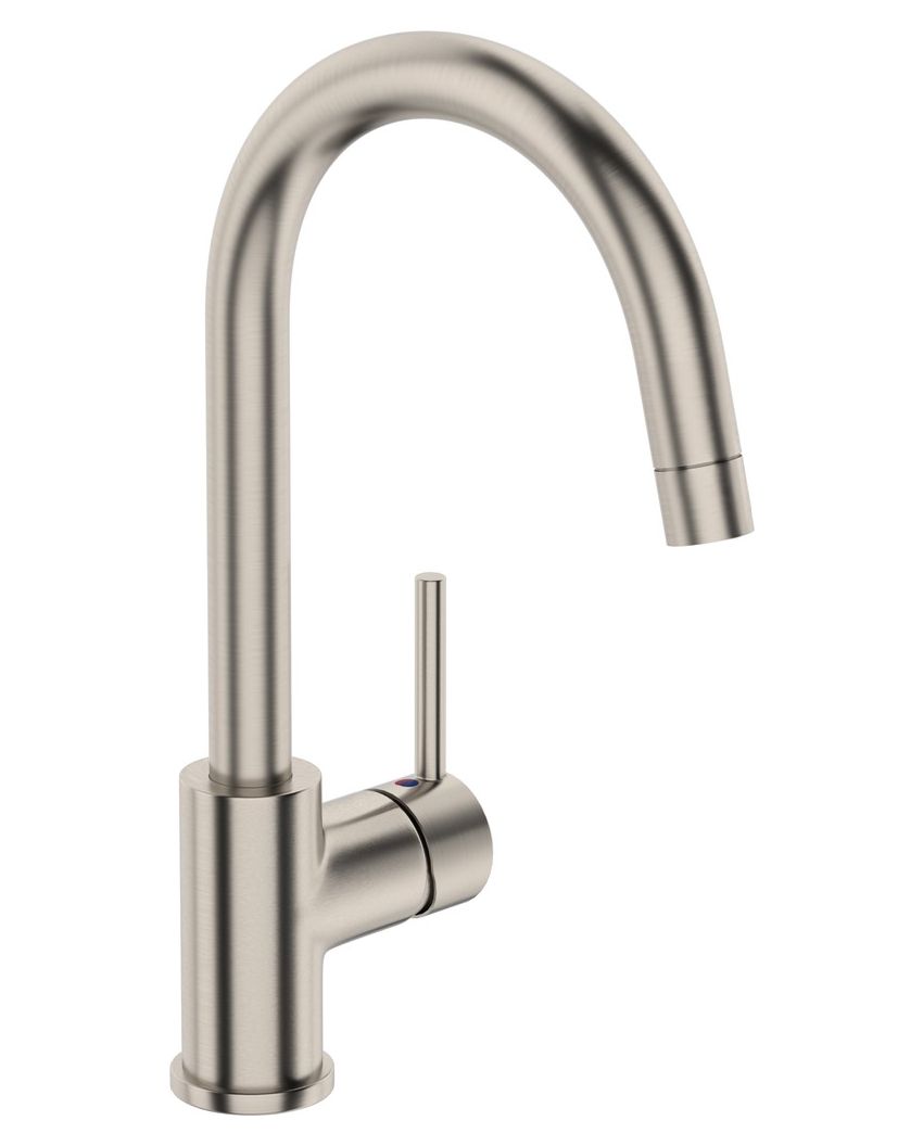 Uno Gooseneck, Brushed Nickel