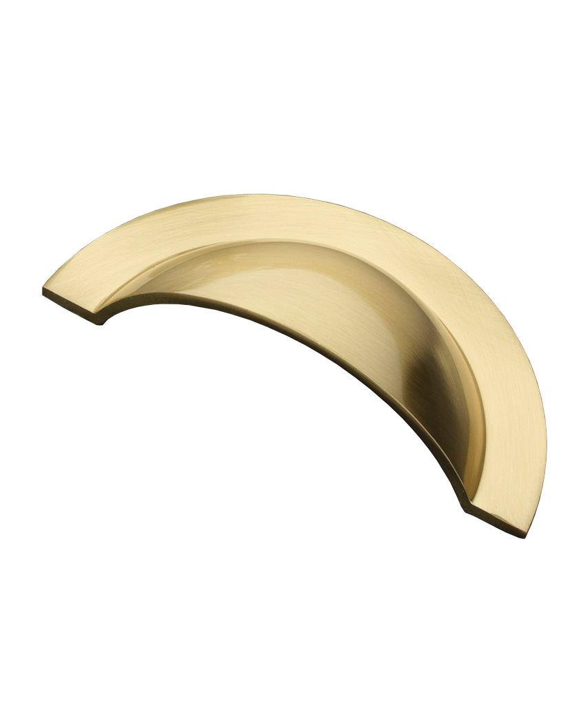 Monmouth Round Cup Handle, 64mm, Brass