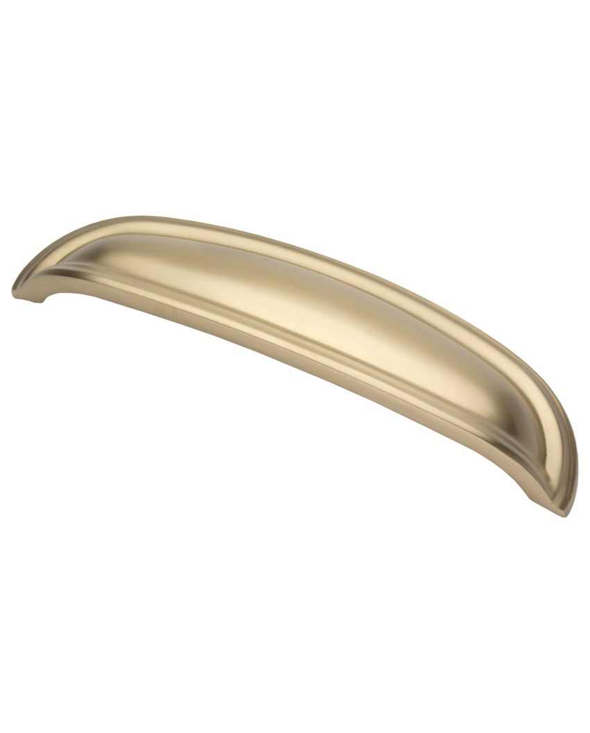 Knightsbridge Cup Handle, 96mm, Brushed Satin Brass