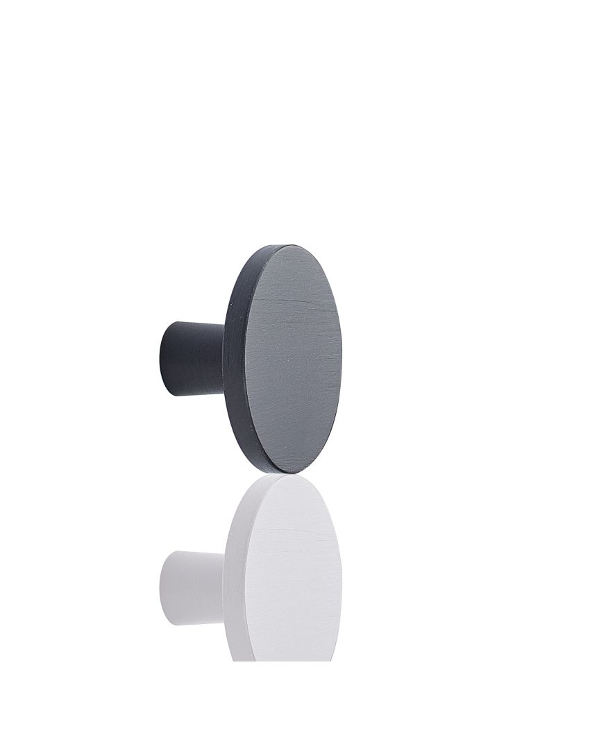 Ellipse Knob, 42mm, Brushed Matt Black