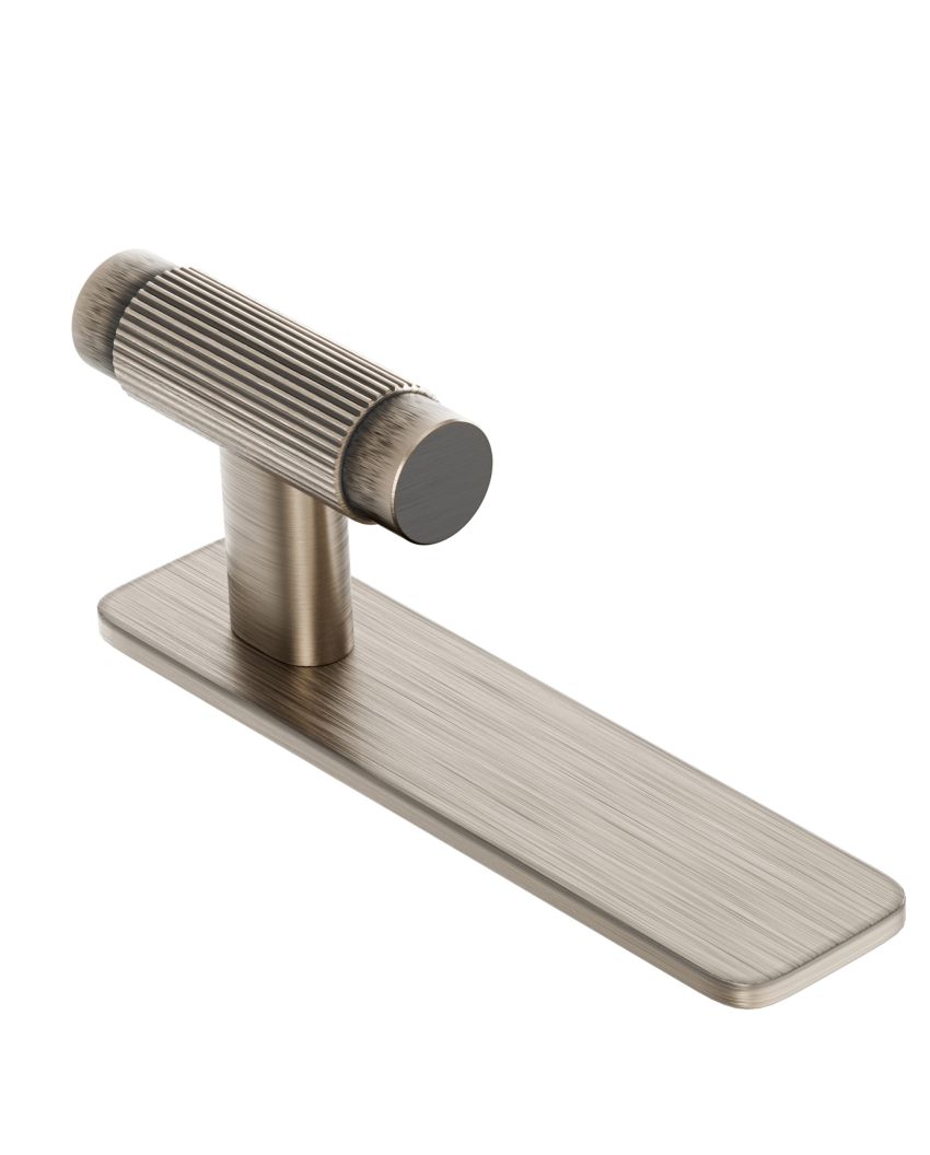 Fade Back T-Bar 50mm (off centre), Brushed Anthracite