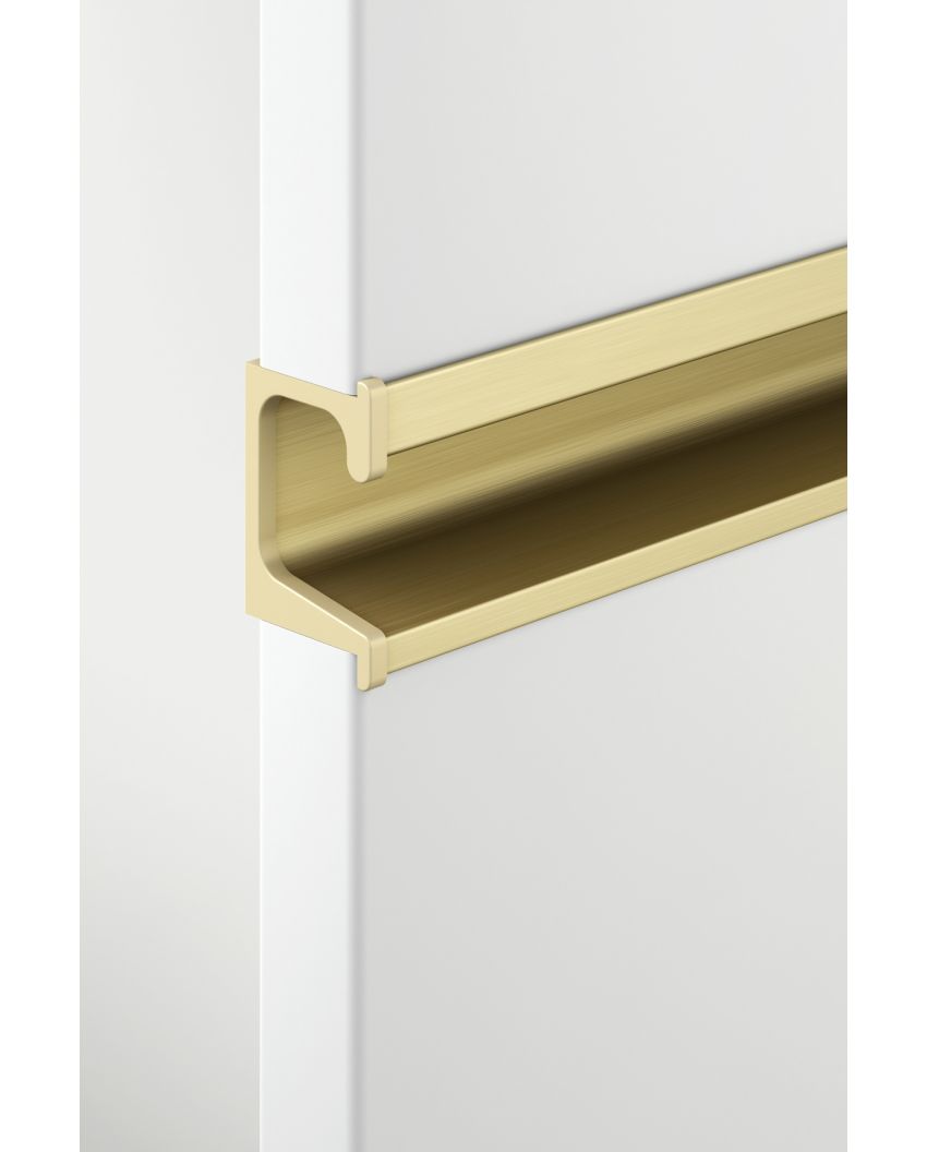 Ezi-Treviso 18, End Cap, Left and Right: Brushed Brass