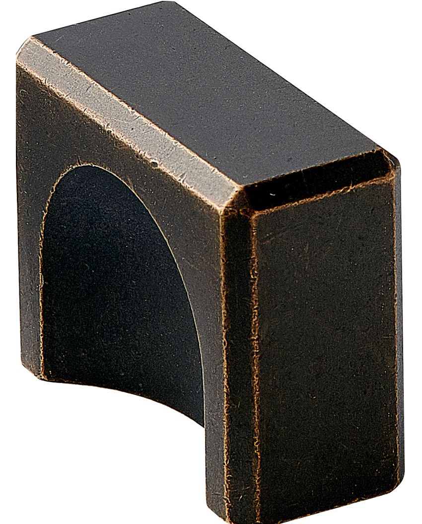 Fold Knob, 40mm OAL, Antique Brown, 32mm centres