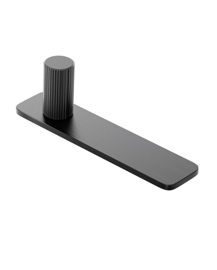 Fade Back Knob 15mm (off centre), Matt Black