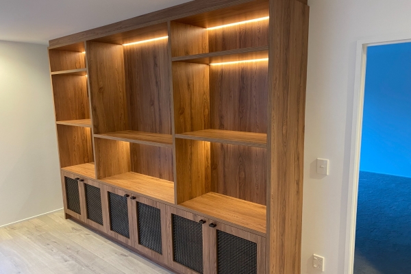 Captivating Cabinet Design: Archant Wovenpanel® in Crofton Antique Brass