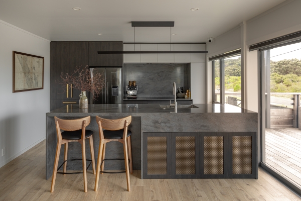 Antique Brass Elegance: A Kitchen Transformation with Archant Wovenpanel and Handles
