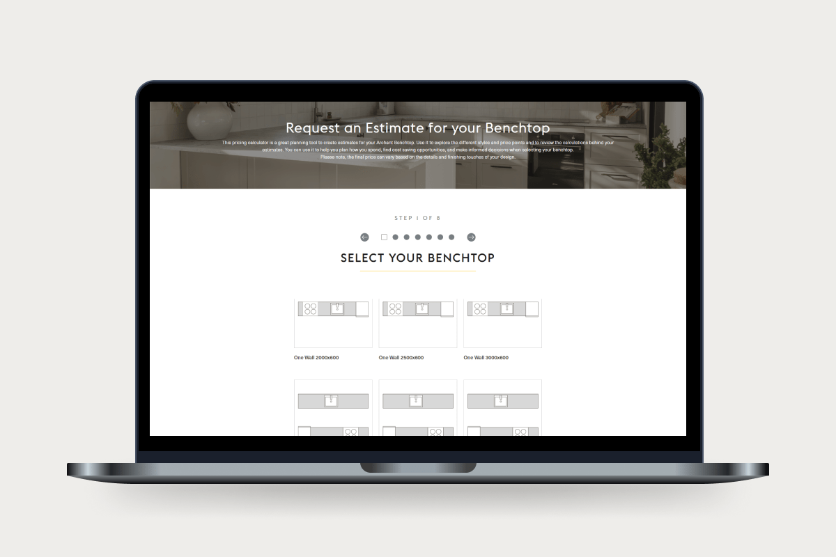 Benchtop Design Pricing Calculator Benchtop Design Pricing Calculator